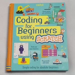 Usborne Coding for Beginners Using Scratch Book - Blue and Orange